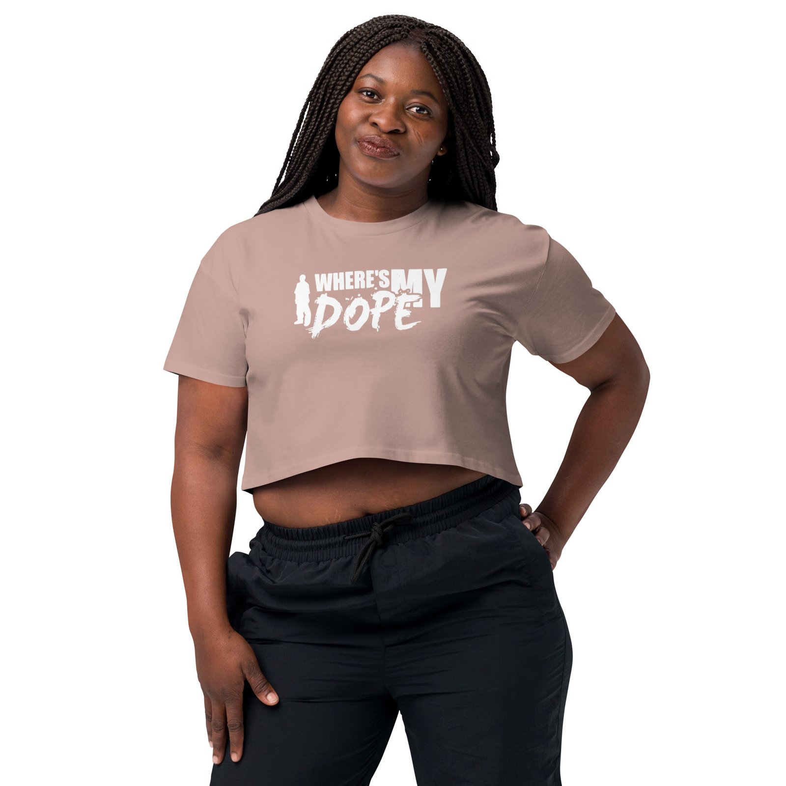 WHERE'S MY DOPE (Women’s crop top) - Image 3
