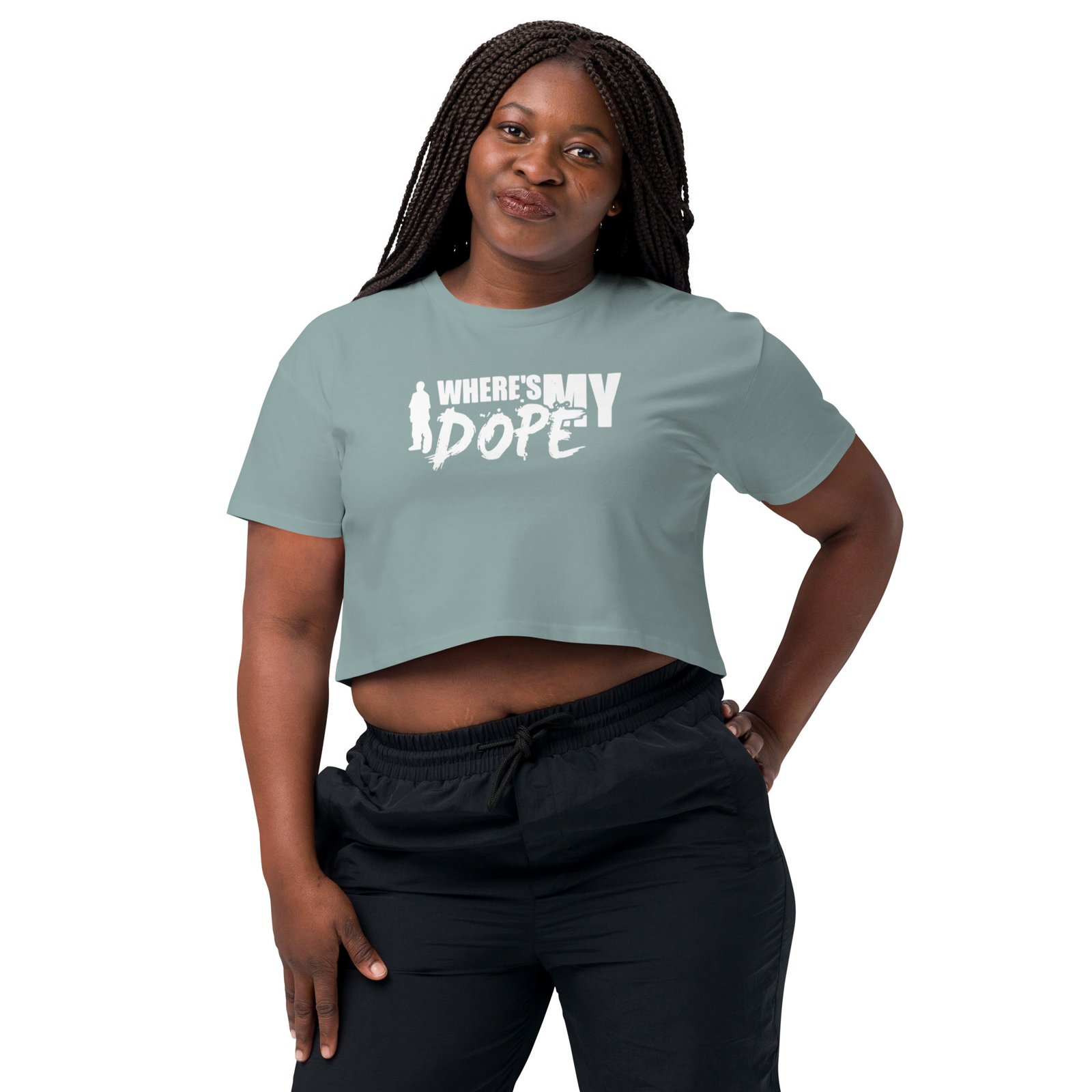 WHERE'S MY DOPE (Women’s crop top) - Image 2